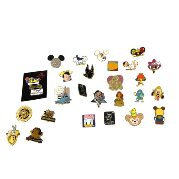 Disney & Warner Bros Collectible Enamel Pin Lot - 26 Pieces Assorted Designs - Picture 6 of 6